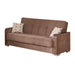 Frankfurt 89 in. Convertible Sleeper Sofa in Brown with Storage - SB-FRANKFURT-BROWN - In Stock Furniture