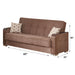 Frankfurt 89 in. Convertible Sleeper Sofa in Brown with Storage - SB-FRANKFURT-BROWN - In Stock Furniture