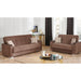 Frankfurt 89 in. Convertible Sleeper Sofa in Brown with Storage - SB-FRANKFURT-BROWN - In Stock Furniture