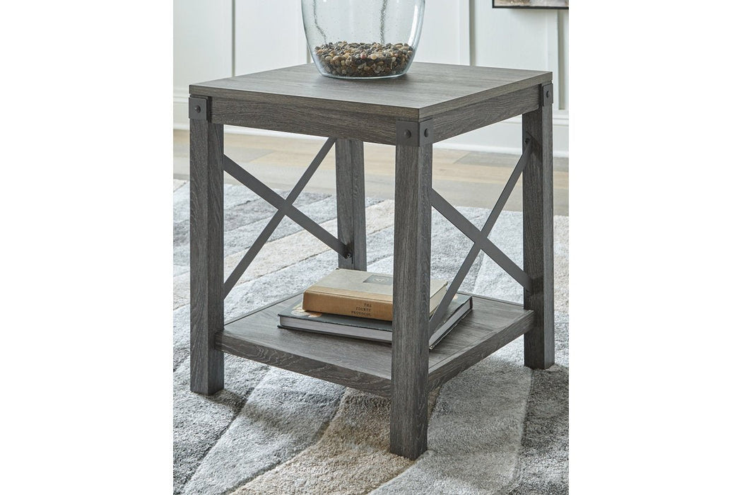 Freedan Grayish Brown End Table - T175-2 - Gate Furniture