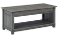 Freedan Grayish Brown Lift-Top Coffee Table - T175-9 - Gate Furniture