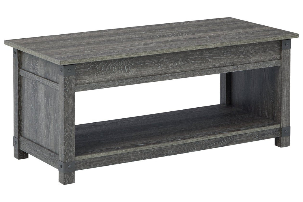 Freedan Grayish Brown Lift-Top Coffee Table - T175-9 - Gate Furniture