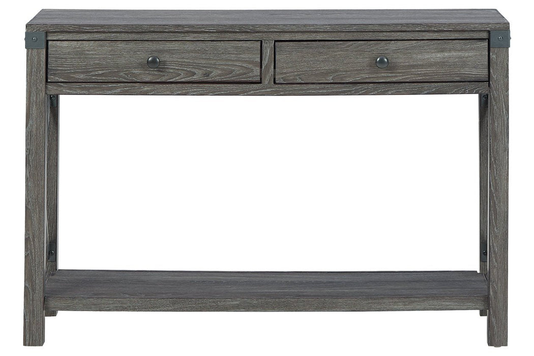 Freedan Grayish Brown Sofa/Console Table - T175-4 - Gate Furniture