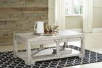 Fregine Whitewash Coffee Table with Lift Top - T755-9 - Gate Furniture