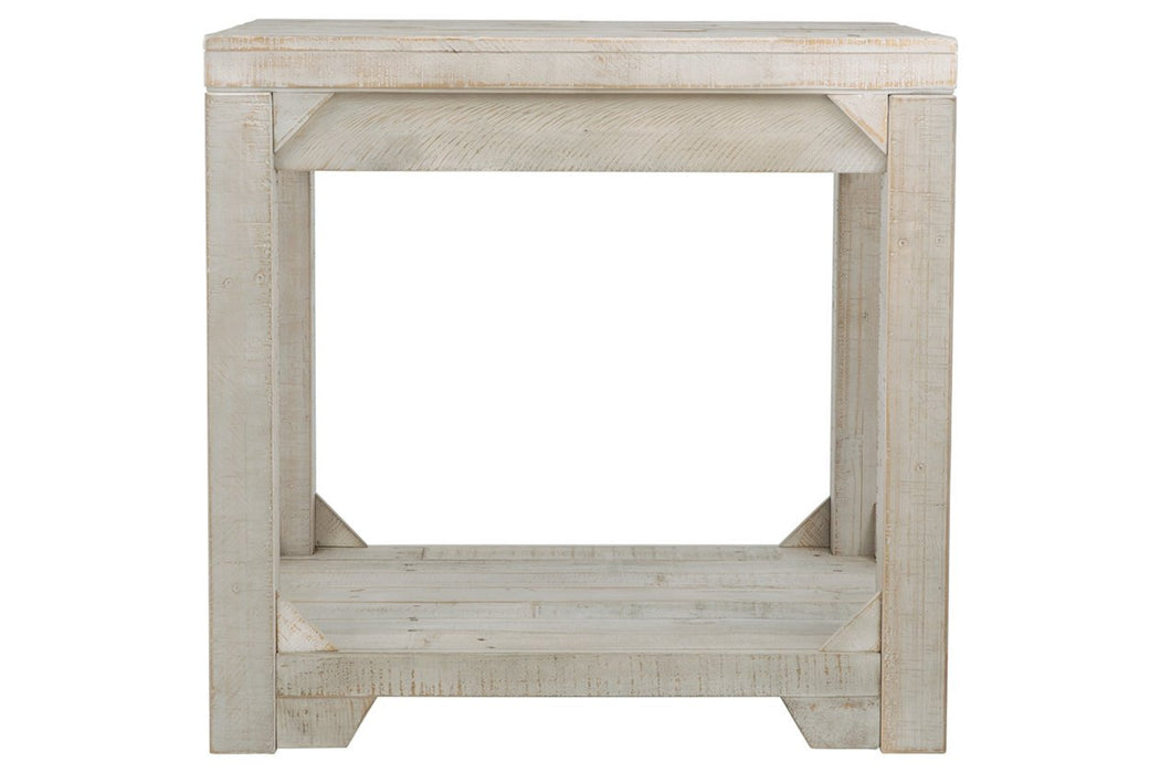 Fregine Whitewash End Table - T755-3 - Gate Furniture