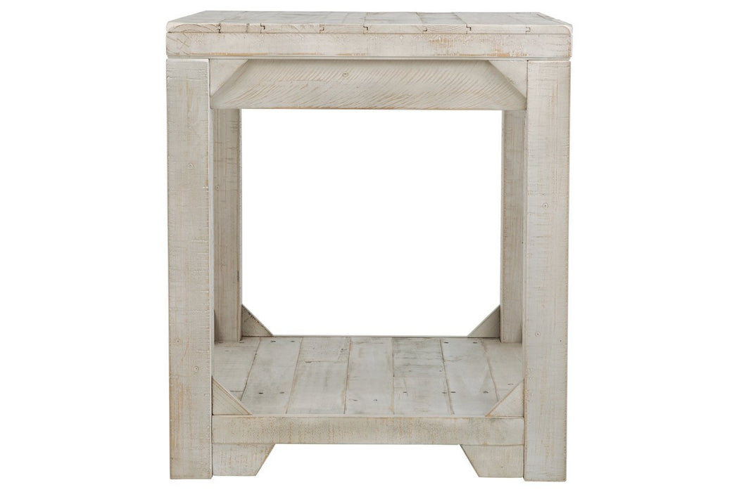 Fregine Whitewash End Table - T755-3 - Gate Furniture