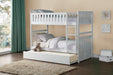 Galen White Twin/Twin Bunk Bed | B2053 - Gate Furniture