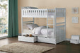 Galen White Twin/Twin Bunk Bed | B2053 - Gate Furniture