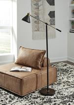 Garville Black/Gold Finish Floor Lamp - L734341 - Gate Furniture