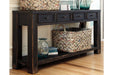 Gavelston Black Sofa/Console Table - T732-4 - Gate Furniture