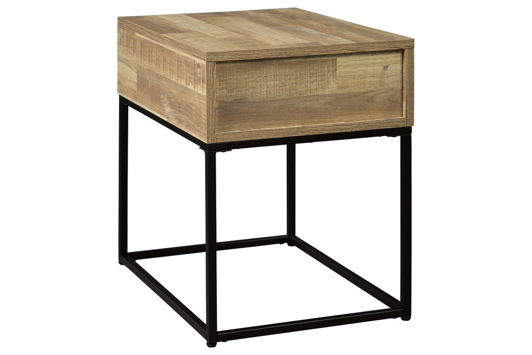 Gerdanet Natural End Table - T150-3 - Gate Furniture