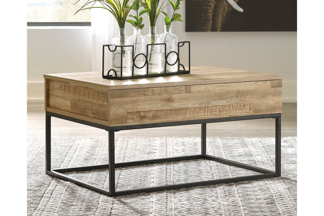 Gerdanet Natural Lift-Top Coffee Table - T150-9 - Gate Furniture