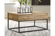 Gerdanet Natural Lift-Top Coffee Table - T150-9 - Gate Furniture