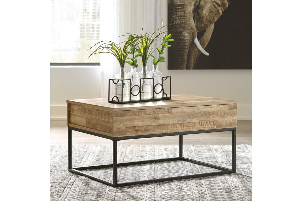 Gerdanet Natural Lift-Top Coffee Table - T150-9 - Gate Furniture