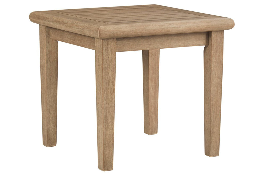 Gerianne Grayish Brown End Table - P805-702 - Gate Furniture