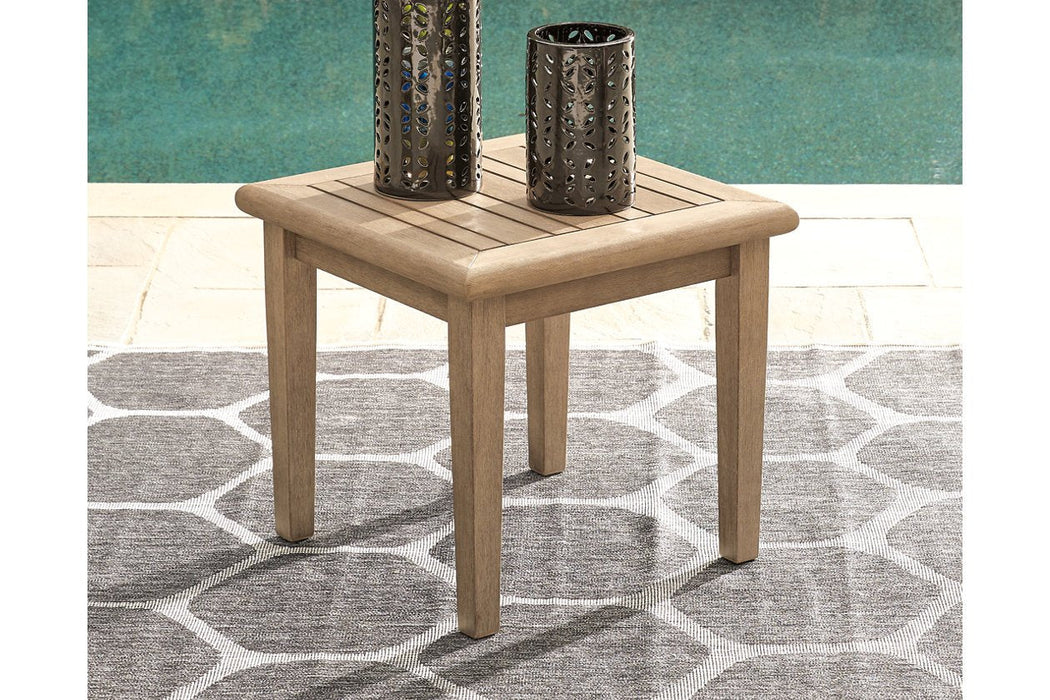 Gerianne Grayish Brown End Table - P805-702 - Gate Furniture