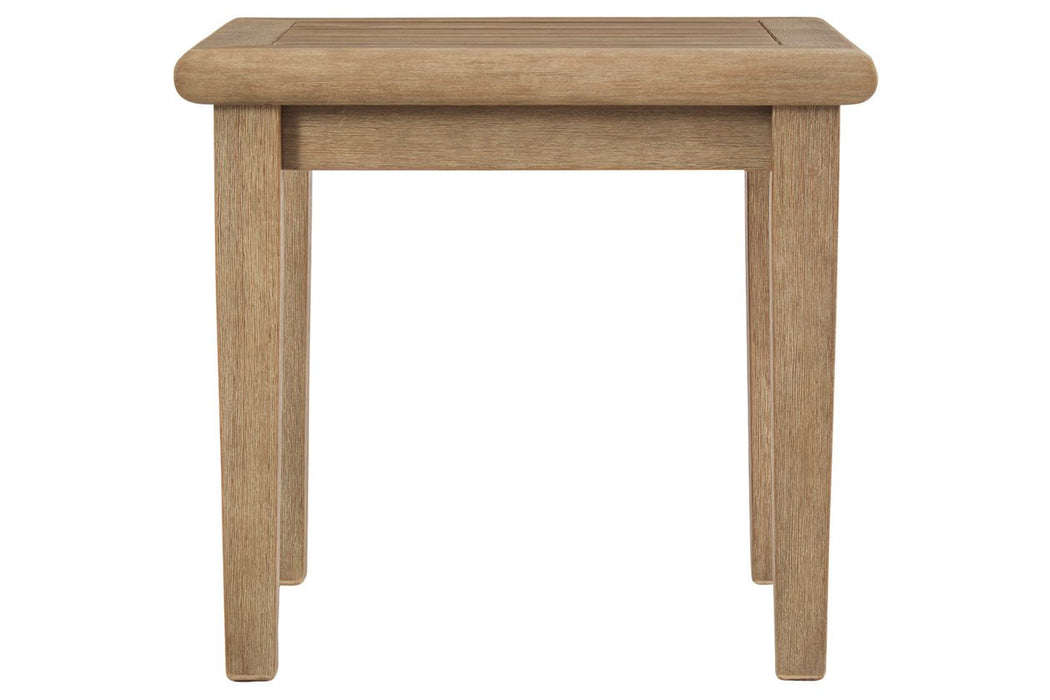 Gerianne Grayish Brown End Table - P805-702 - Gate Furniture