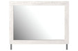 Gerridan White/Gray Bedroom Mirror - B1190-36 - Gate Furniture