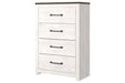 Gerridan White/Gray Chest of Drawers - B1190-44 - Gate Furniture