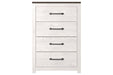 Gerridan White/Gray Chest of Drawers - B1190-44 - Gate Furniture