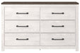 Gerridan White/Gray Dresser - B1190-31 - Gate Furniture