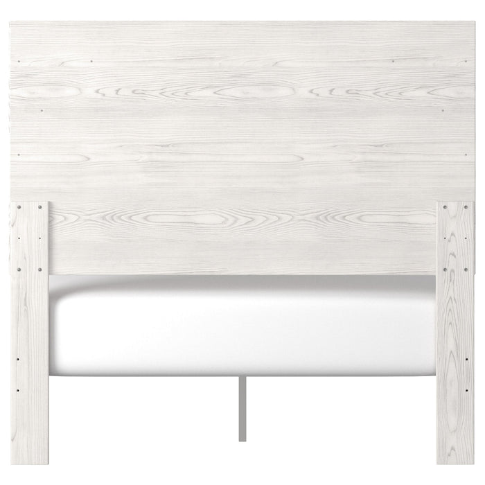 Gerridan White-Gray Full Panel Bed - Gate Furniture