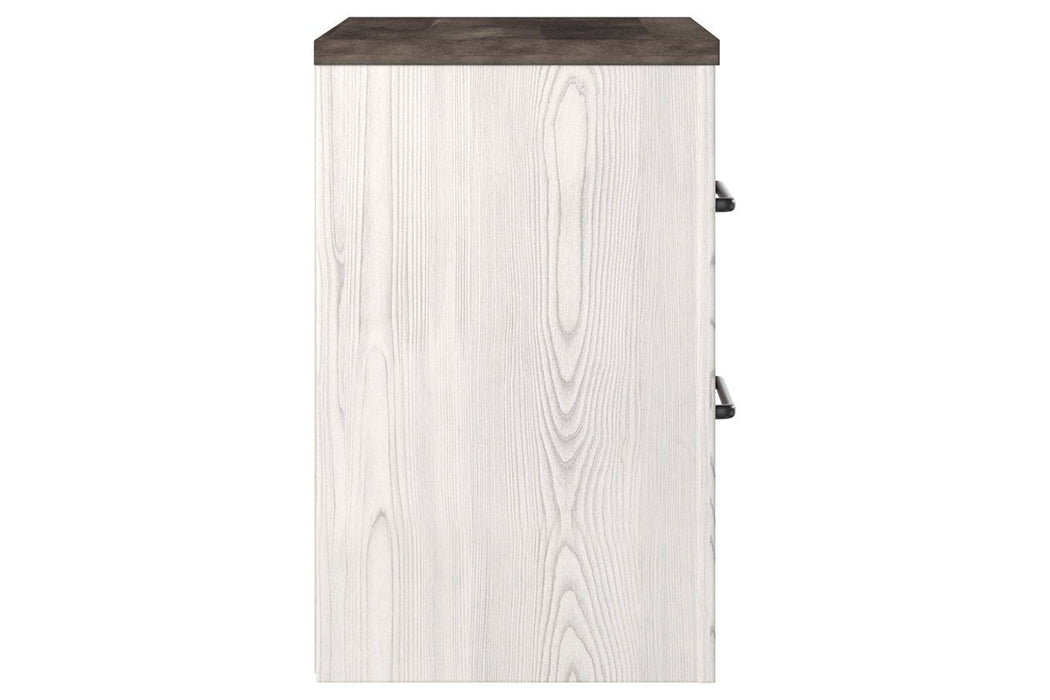 Gerridan White/Gray Nightstand - B1190-92 - Gate Furniture