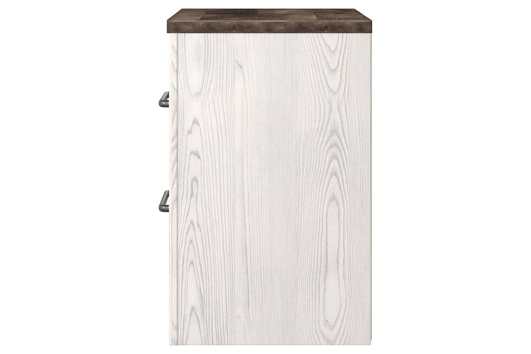 Gerridan White/Gray Nightstand - B1190-92 - Gate Furniture