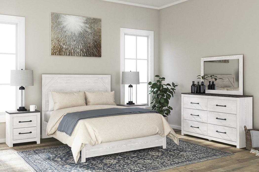 Gerridan White-Gray Panel Bedroom Set - Gate Furniture