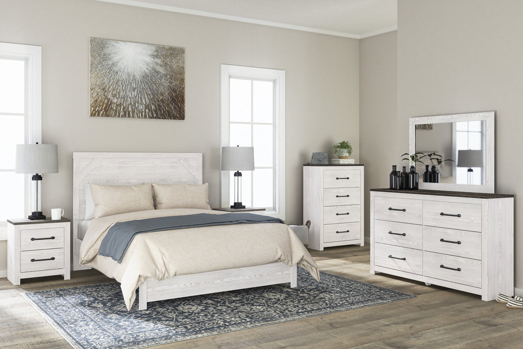 Gerridan White-Gray Panel Bedroom Set - Gate Furniture