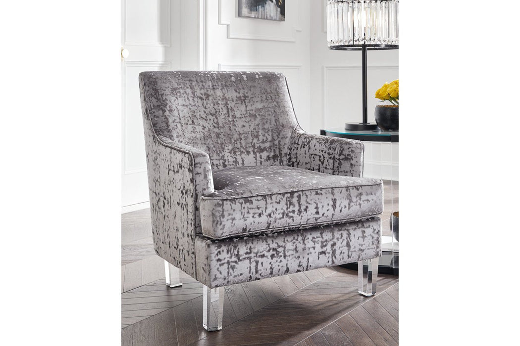 Gloriann Pewter Accent Chair - A3000105 - Gate Furniture