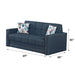 Granada 69 in. Pull Out Sleeper Sofa in Blue - SB-GRANADA - In Stock Furniture