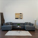 Grayson Gray Linen Double Chaise Sectional - Gate Furniture