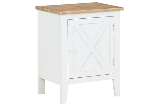 Gylesburg White/Brown Accent Cabinet - A4000323 - Gate Furniture