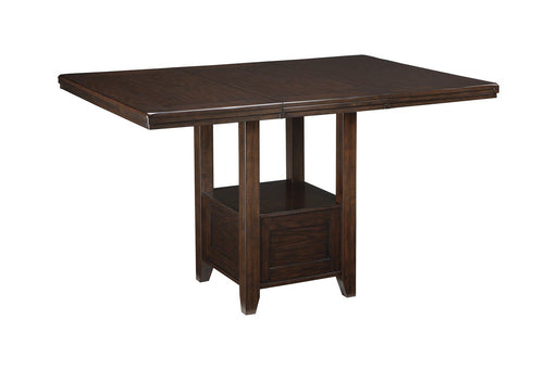 Haddigan Dark Brown Counter Height Dining Extension Table - D596-42 - Gate Furniture