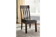 Haddigan Dark Brown Dining Chair (Set of 2) - D596-01 - Gate Furniture