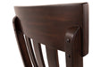 Haddigan Dark Brown Dining Chair (Set of 2) - D596-01 - Gate Furniture