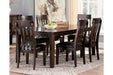 Haddigan Dark Brown Dining Extension Table - D596-35 - Gate Furniture