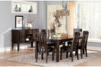 Haddigan Dark Brown Dining Extension Table - D596-35 - Gate Furniture