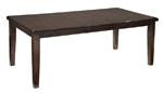 Haddigan Dark Brown Dining Extension Table - D596-35 - Gate Furniture