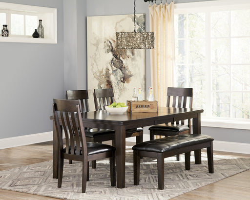 Haddigan Dark Brown Dining Room Set - Gate Furniture