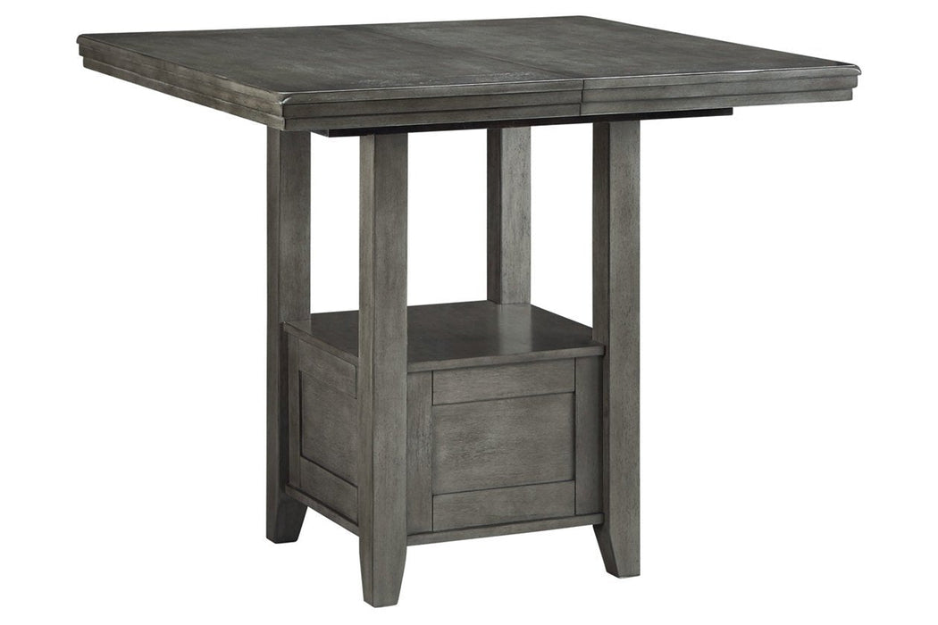 Hallanden Gray Counter Height Dining Extension Table - D589-42 - Gate Furniture