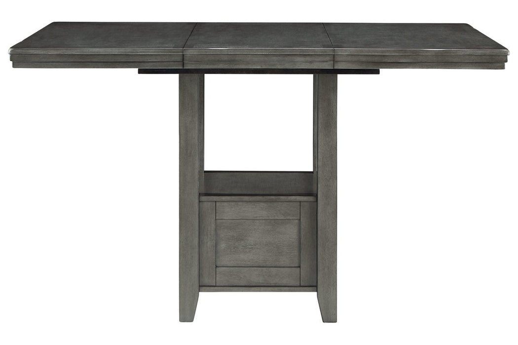 Hallanden Gray Counter Height Dining Extension Table - D589-42 - Gate Furniture