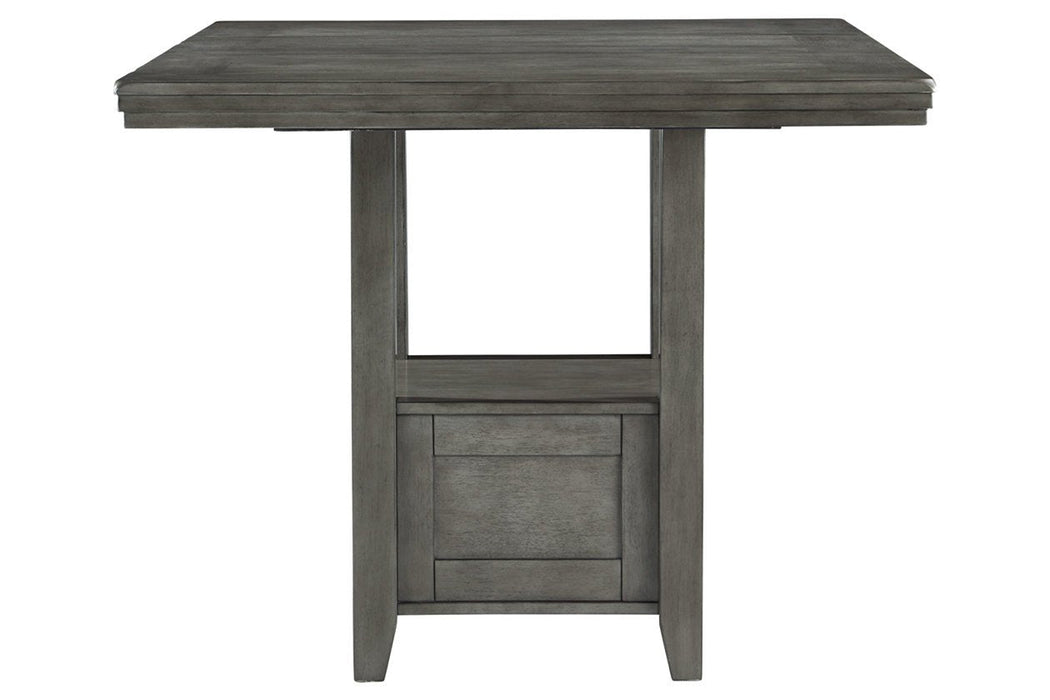 Hallanden Gray Counter Height Dining Extension Table - D589-42 - Gate Furniture