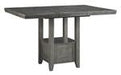 Hallanden Gray Counter Height Dining Extension Table - D589-42 - Gate Furniture