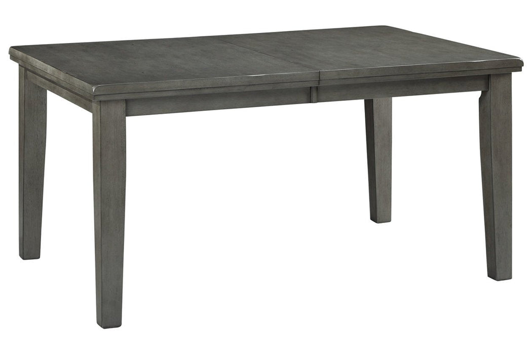 Hallanden Gray Dining Extension Table - D589-35 - Gate Furniture