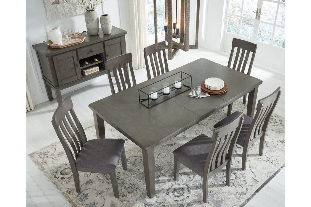 Hallanden Gray Dining Extension Table - D589-35 - Gate Furniture