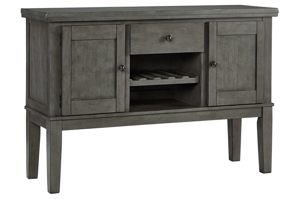 Hallanden Gray Dining Server - D589-60 - Gate Furniture