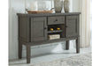 Hallanden Gray Dining Server - D589-60 - Gate Furniture