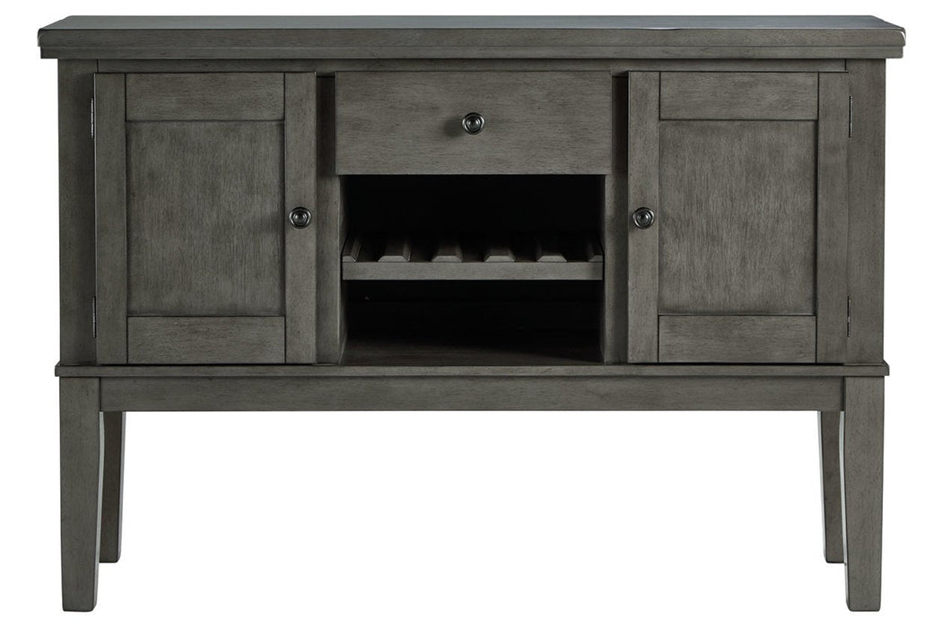 Hallanden Gray Dining Server - D589-60 - Gate Furniture